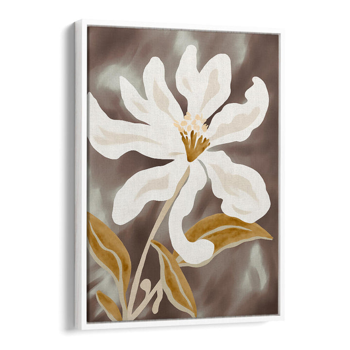 WHITE FLOWER PETALS , FLORAL FLOWER PAINTINGS