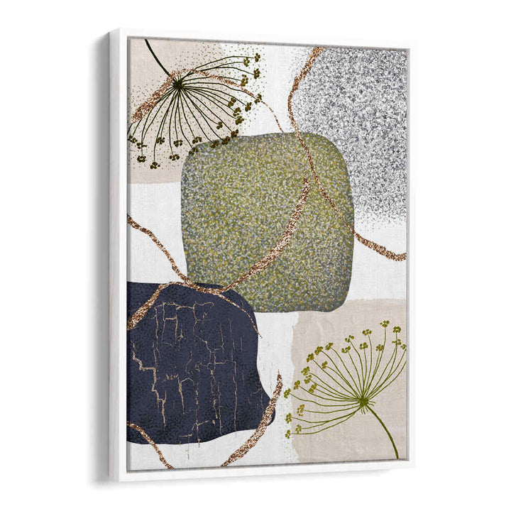 GREEN GREY II , BOHO ART PAINTINGS