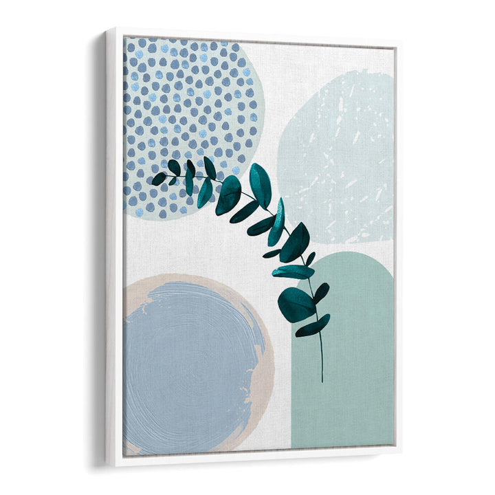 BLUE GREEN BOHO II , BOHO ART PAINTINGS