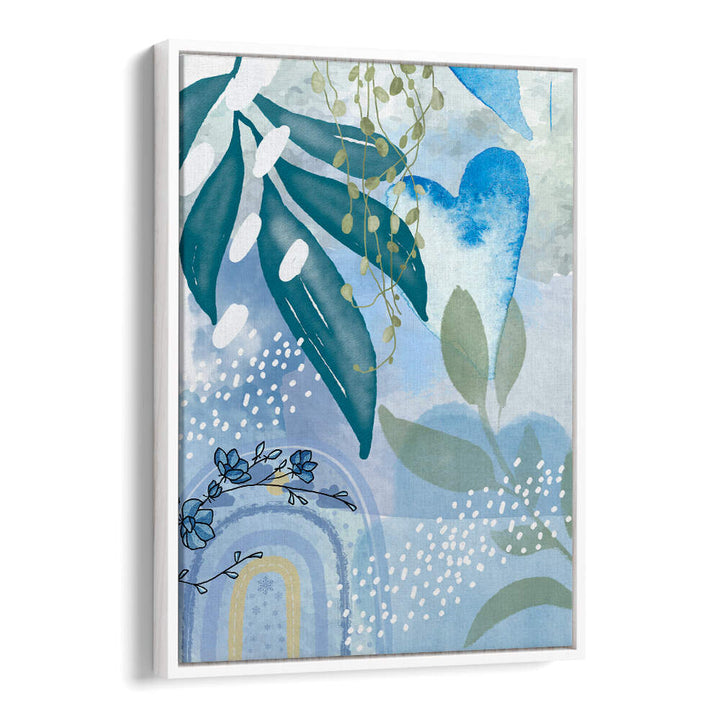 ICEBERG BLUE I , FLORAL FLOWER PAINTINGS