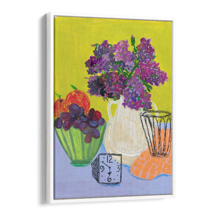 IT WAS TIME FOR LILACS , FLORAL FLOWER PAINTINGS
