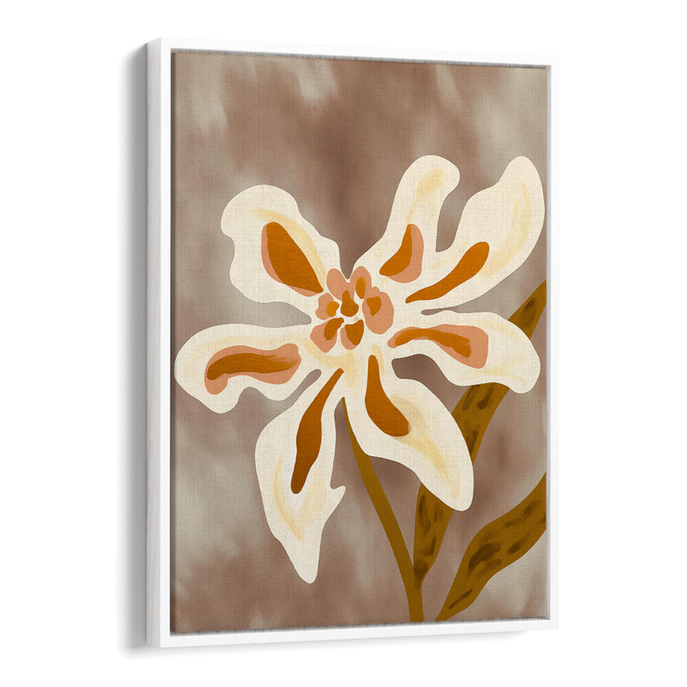 DELICATE WHITE FLOWER , FLORAL FLOWER PAINTINGS