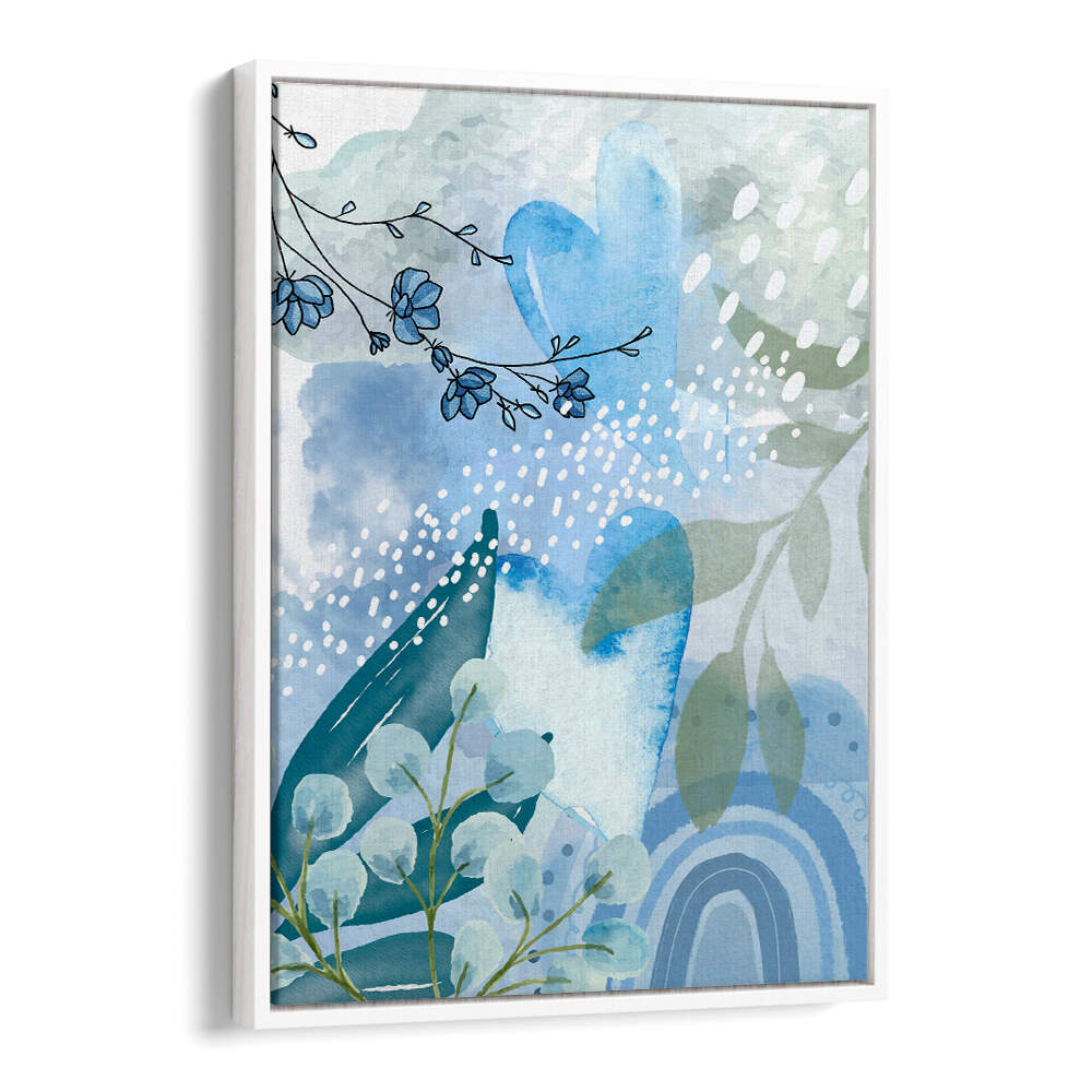 ICEBERG BLUE II , FLORAL FLOWER PAINTINGS