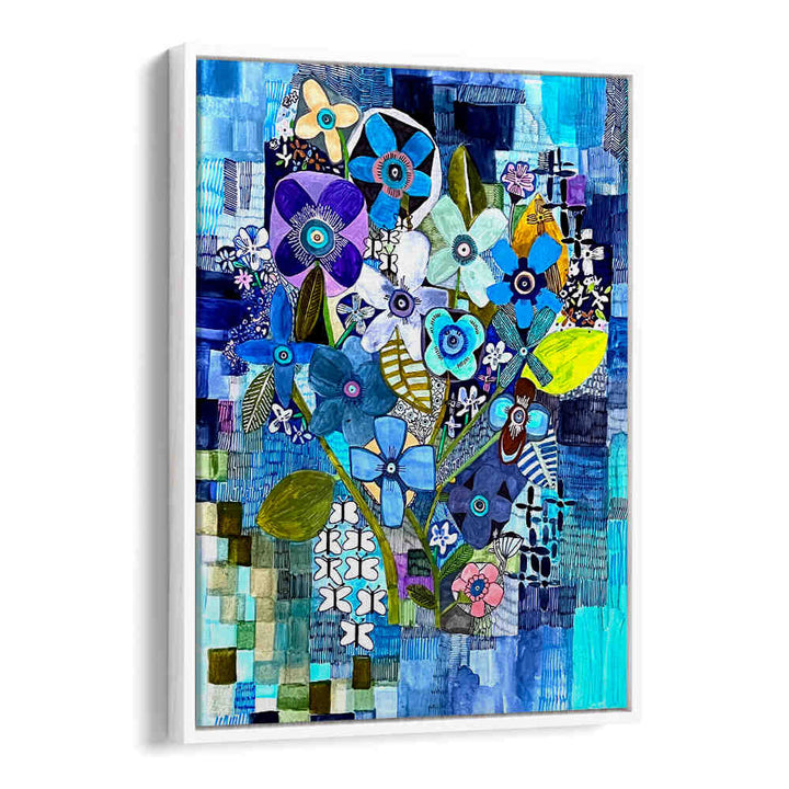 SO BLUE , FLORAL FLOWER PAINTINGS