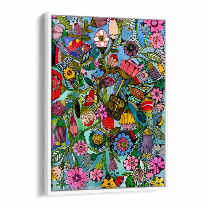 BLUEFLORAL , FLORAL FLOWER PAINTINGS