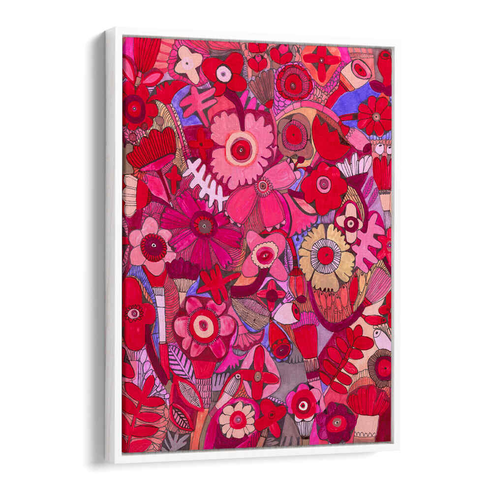 HOT PINK DELIGHT , FLORAL FLOWER PAINTINGS