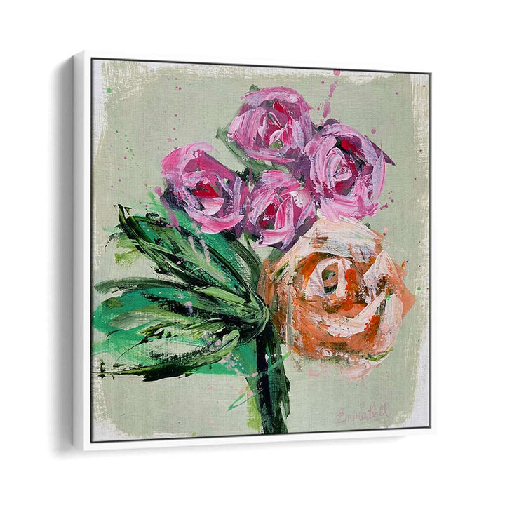 Vibrant Pink Roses, Floral Flower Paintings add a stunning touch to any home decor with their abstract designs.