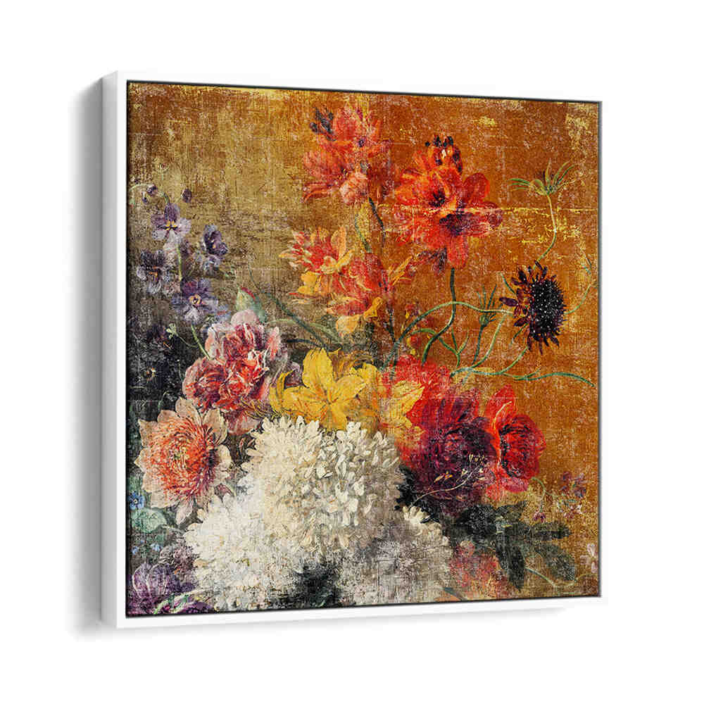 ART DISTRESSED  , FLORAL FLOWER PAINTINGS