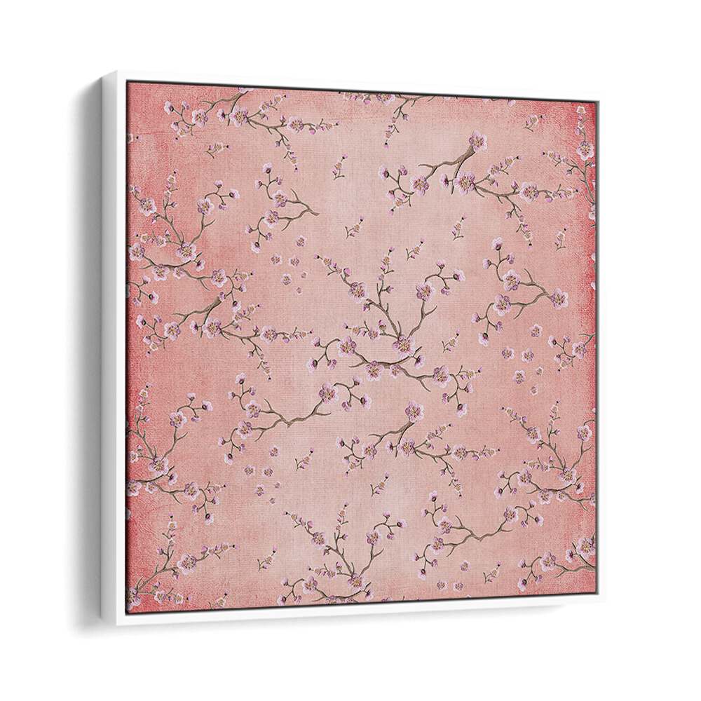 Delicate floral design in BLOSSOMS ON BLUSH, FLORAL FLOWER PAINTINGS adds elegance to any living space.