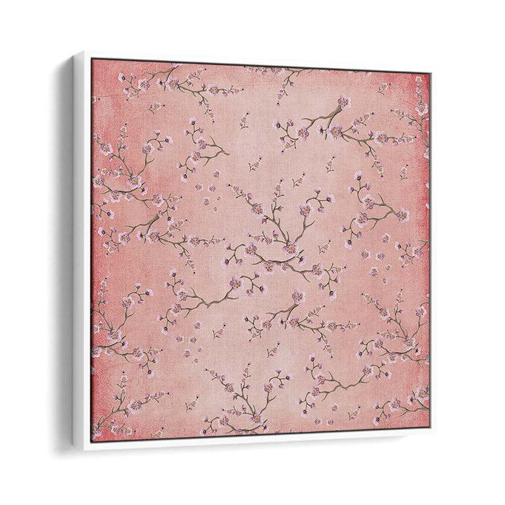 Delicate floral design in BLOSSOMS ON BLUSH, FLORAL FLOWER PAINTINGS adds elegance to any living space.