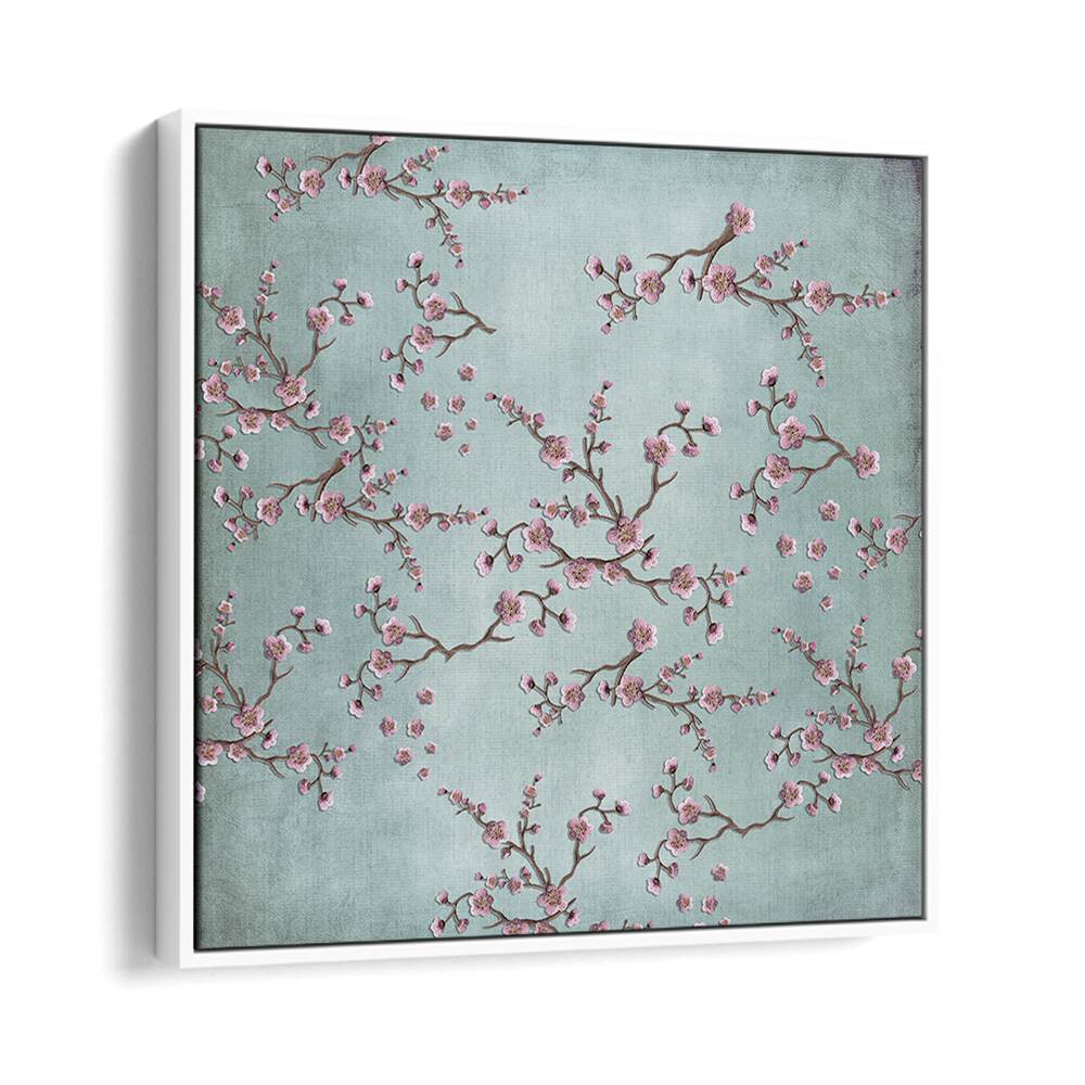 Delicate CHERRY BLOSSOMS II, FLORAL FLOWER PAINTINGS, showcasing abstract beauty in blooming floral designs.