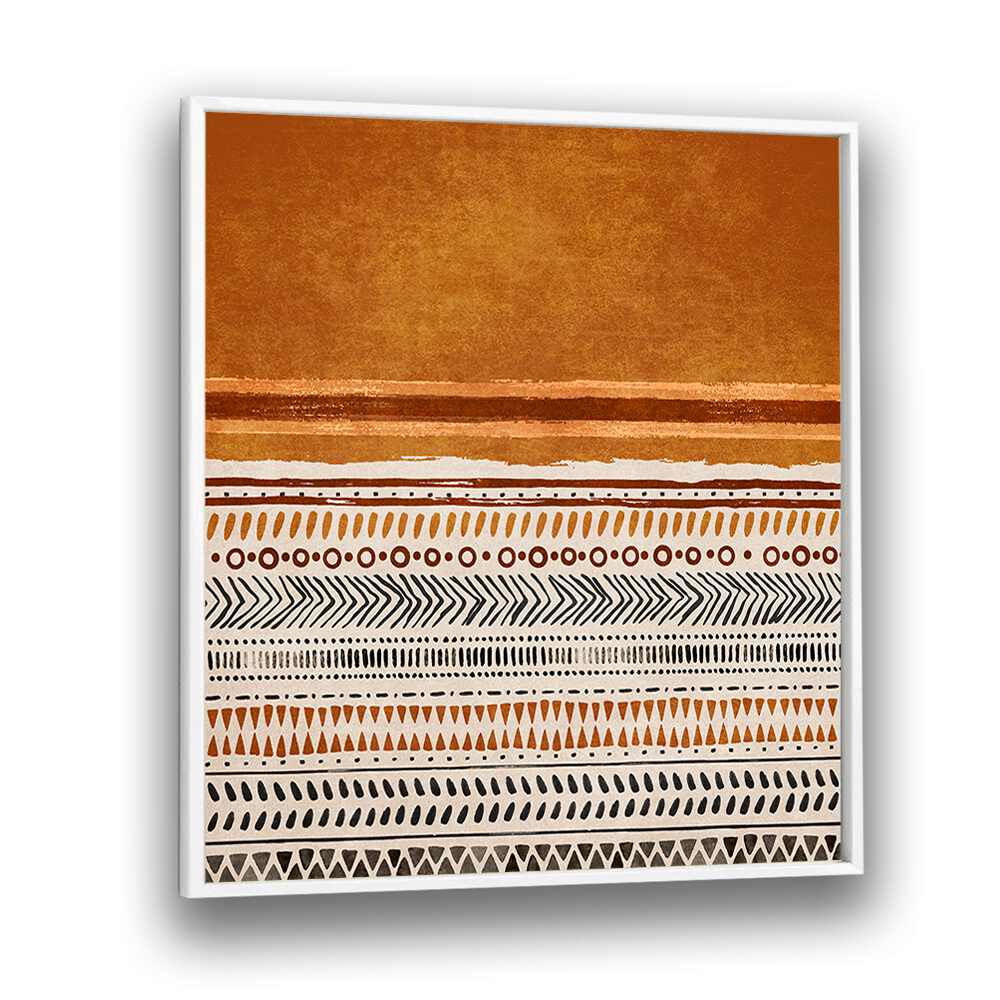 KILIM TURUNCU II, BOHO ART PAINTINGS feature vibrant colors and patterns, perfect for stylish home decor.