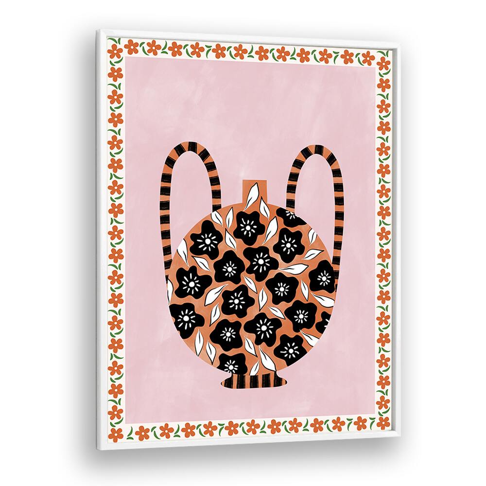 Stylish BOTANICAL VASE, FLORAL FLOWER PAINTINGS by Elena Ristova, perfect for adding tranquility to your decor.