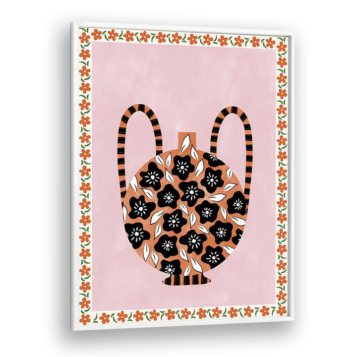 Stylish BOTANICAL VASE, FLORAL FLOWER PAINTINGS by Elena Ristova, perfect for adding tranquility to your decor.