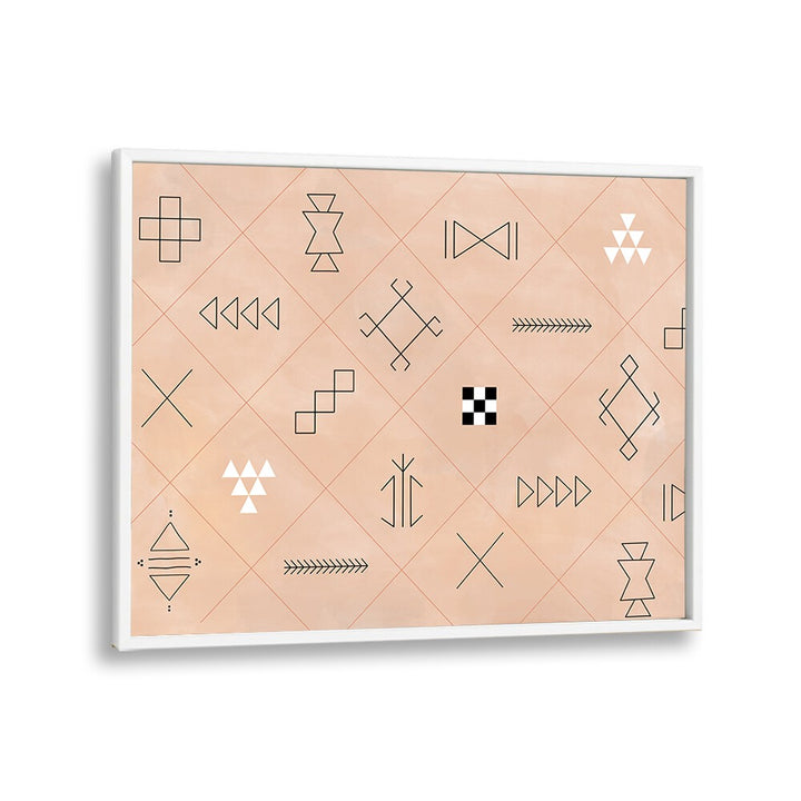 Stylish SYMBOLS , BOHO ART PAINTINGS featuring geometric designs, perfect for modern decor by Elena Ristova.