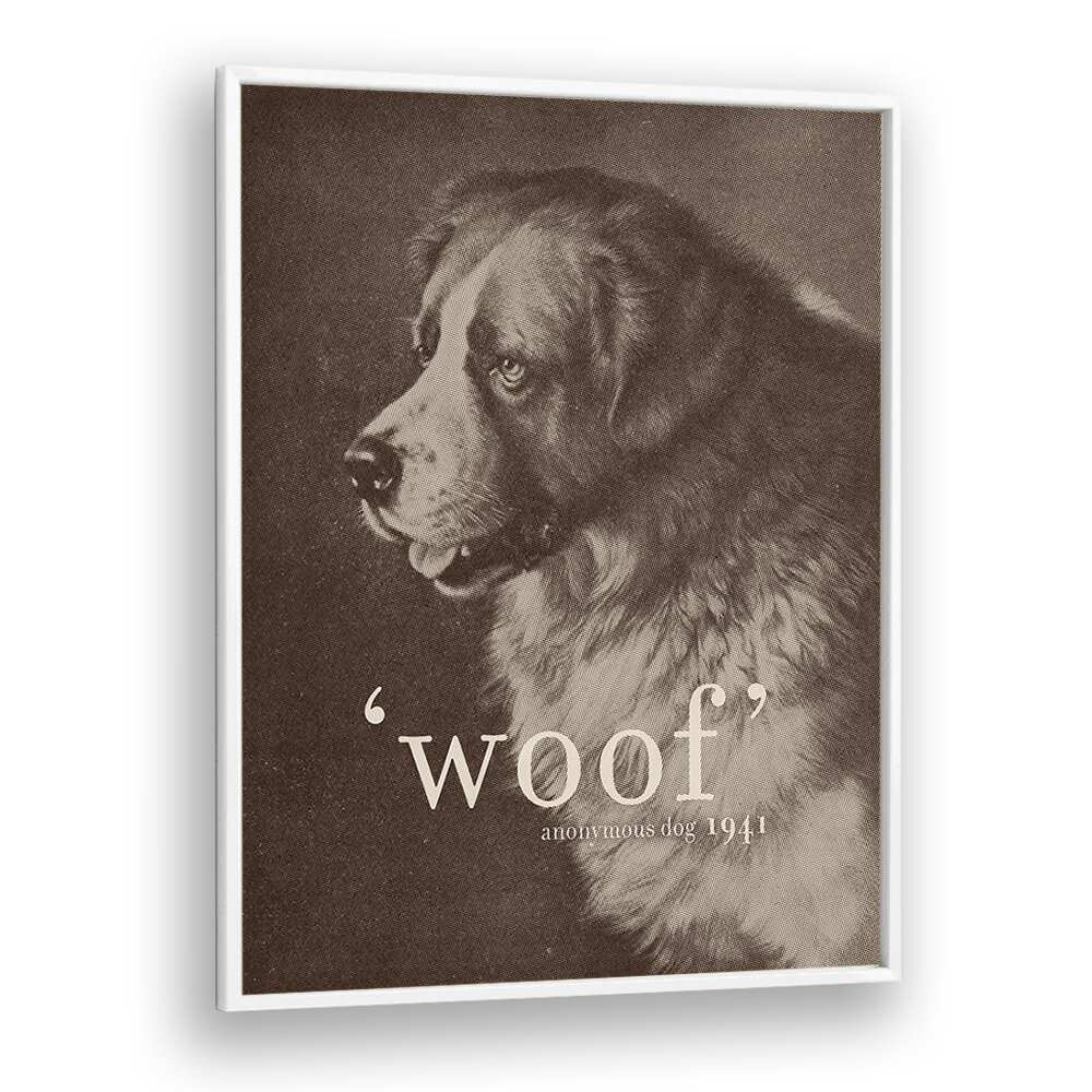 Stylish FAMOUS QUOTE DOG, QUOTES poster featuring a striking dog design by Florent Bodart for art lovers.