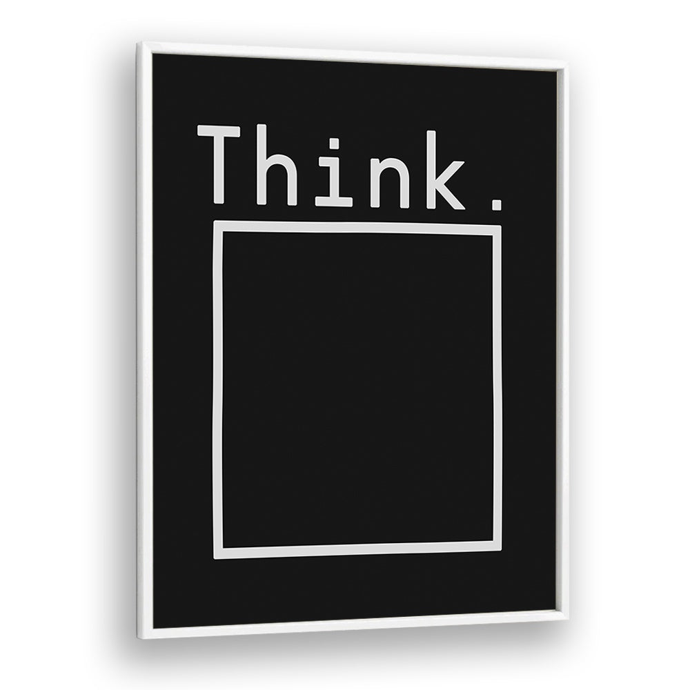 Inspire creativity with the OUTSIDE THE BOX, QUOTES poster, perfect for any modern space by Florent Bodart.