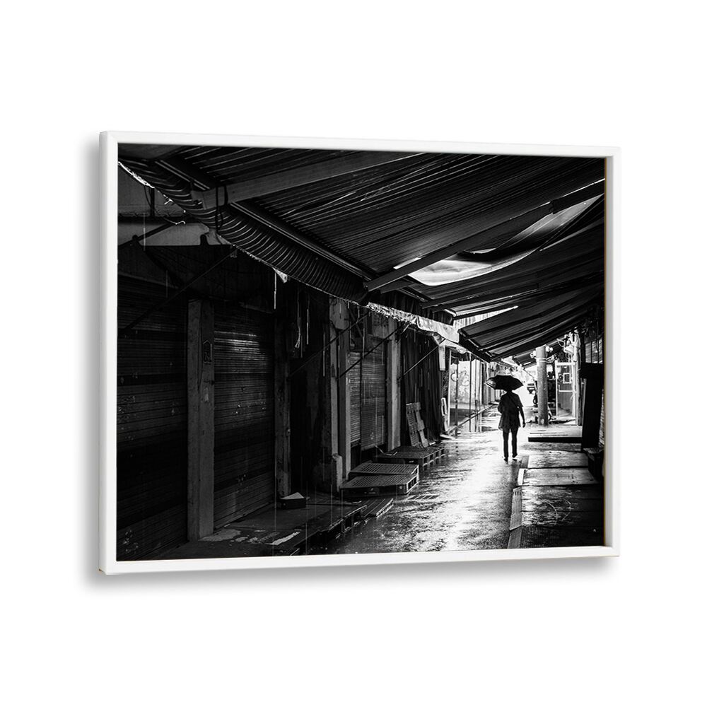 Captivating rainy street scene captured in RAINY, PHOTOGRAPHY PRINTS, perfect for art lovers and home decor.
