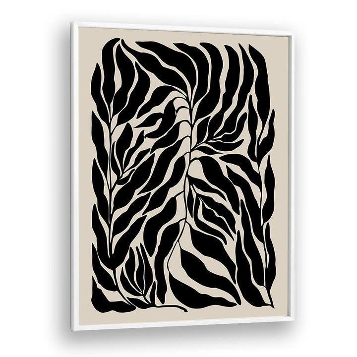 Elegant BLACK LEAVES, FLORAL FLOWER PAINTINGS by Elena Ristova, showcasing intricate botanical beauty.