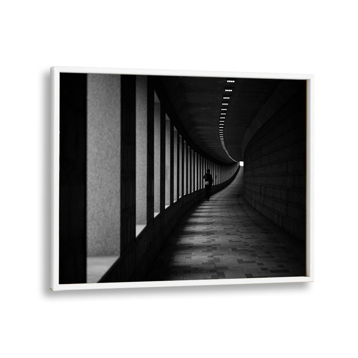 Transform your space with A CORNER, PHOTOGRAPHY PRINTS, featuring a striking black and white architectural design.