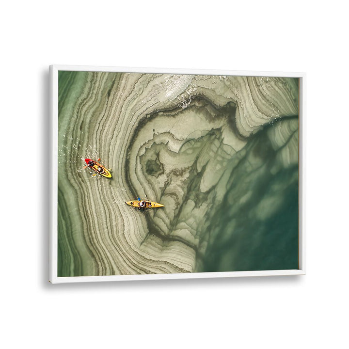 Stunning view of kayakers on the Dead Sea in our DEAD SEA KAYAKING TRIP, PHOTOGRAPHY PRINTS collection.