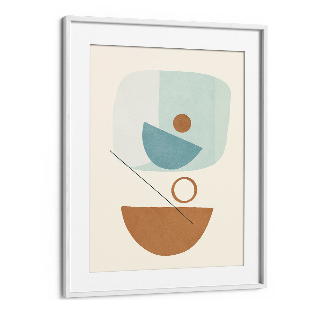 AZZURRO SHAPES IV , BOHO ART PAINTINGS