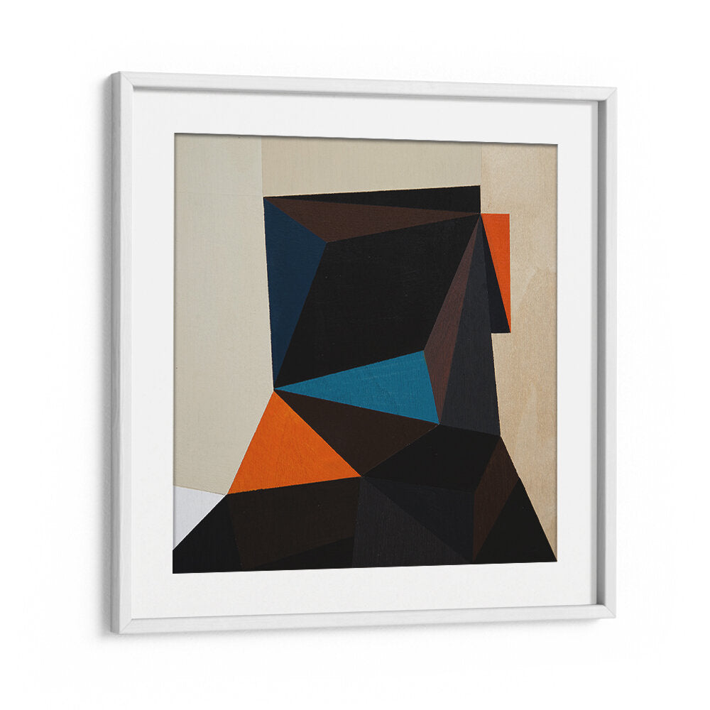 BLACK HEAD II , GEOMETRIC ART PRINTS