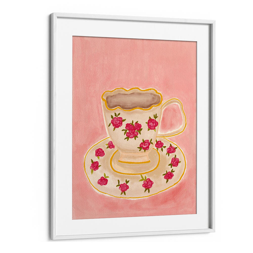 CUP OF WHITE TEA , KITCHEN POSTERS