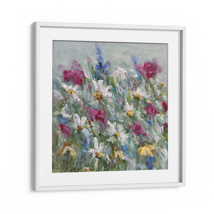 Brighten your space with DAISY IN PINK WHITE, FLORAL FLOWER PAINTINGS featuring vibrant pink and white blooms.