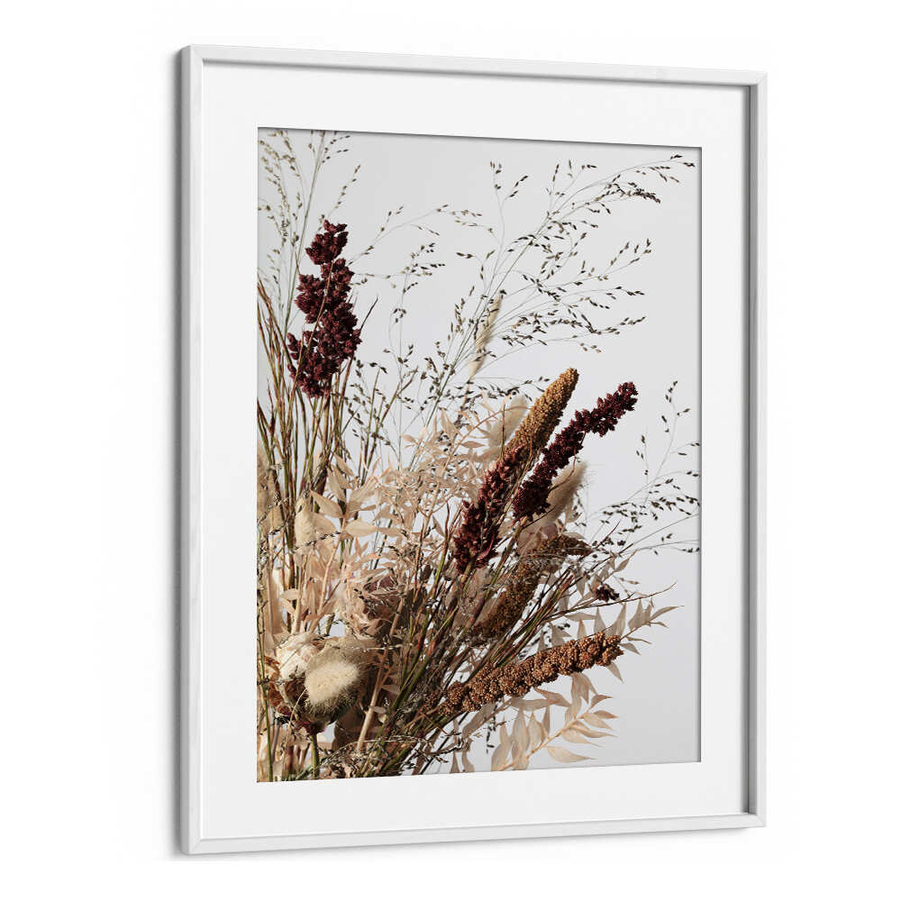 Exquisite DRIED I, FLORAL FLOWER PAINTINGS showcasing elegant dried flowers, perfect for enhancing any room's decor.