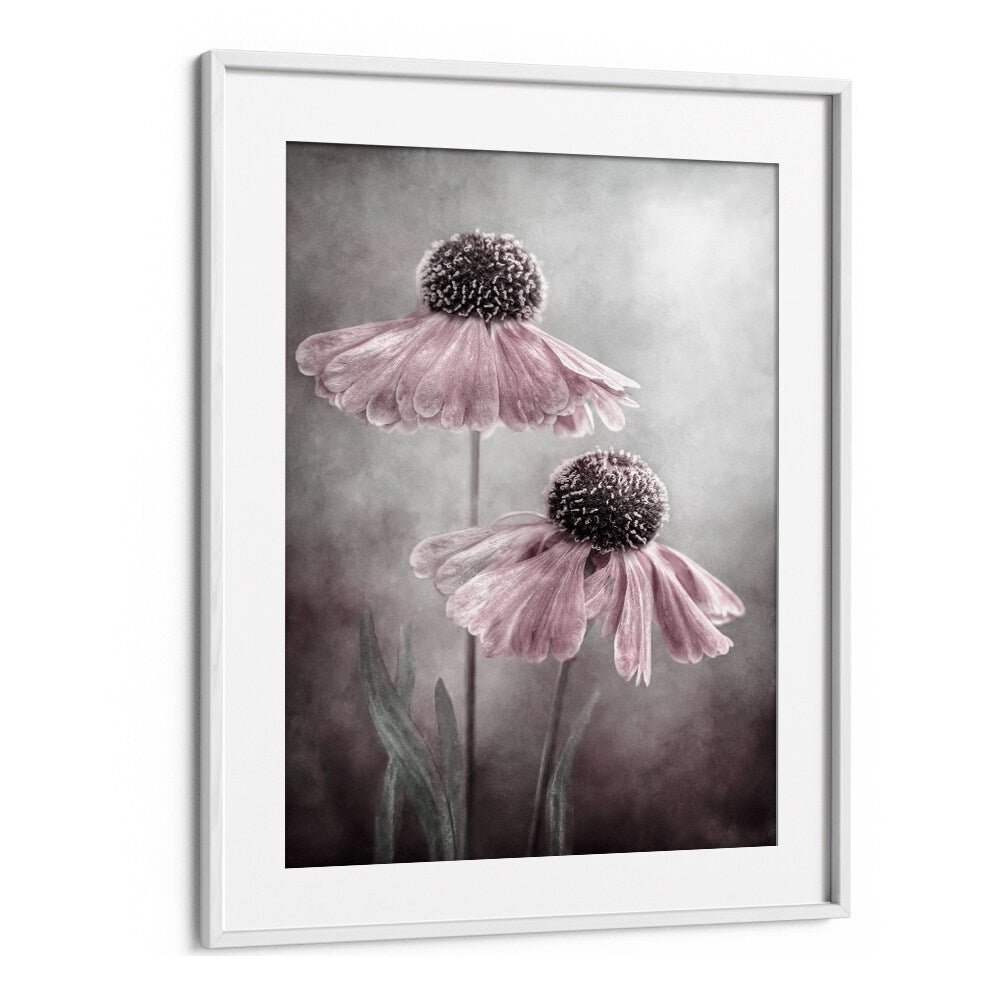 Elegant DUET, FLORAL FLOWER PAINTINGS feature soft pink blooms, enhancing any space with premium home decor style.