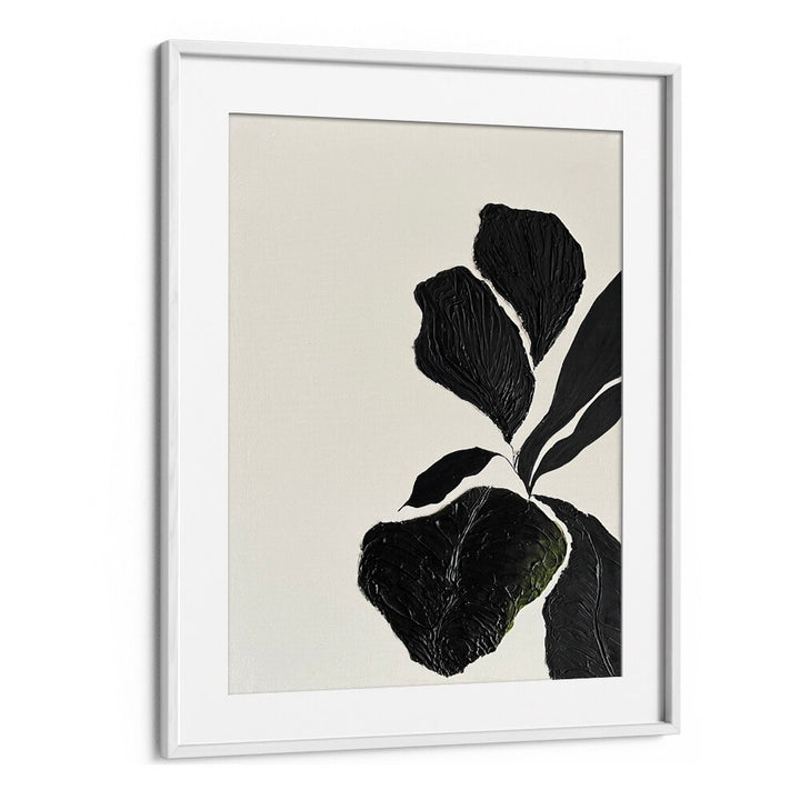 Stylish black and white artwork from THE MUTUAL FEELING - I, FLORAL FLOWER PAINTINGS, enhancing any space with elegance.