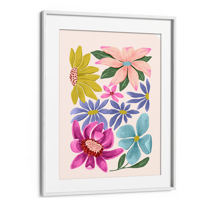 Vibrant floral artwork in the FLOWER PUZZLE, FLORAL FLOWER PAINTINGS brings nature's beauty to your space.