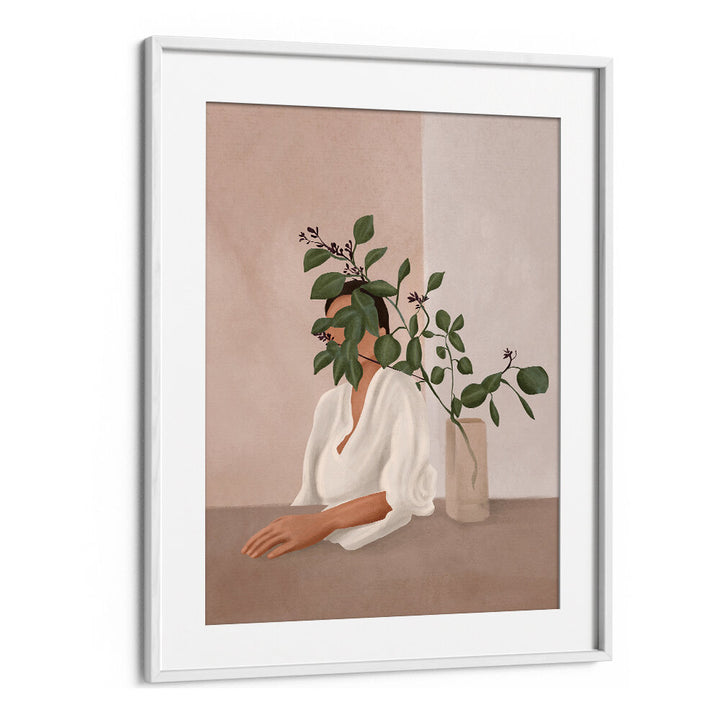 HIDDEN IN FOLIAGE , BOHO ART PAINTINGS