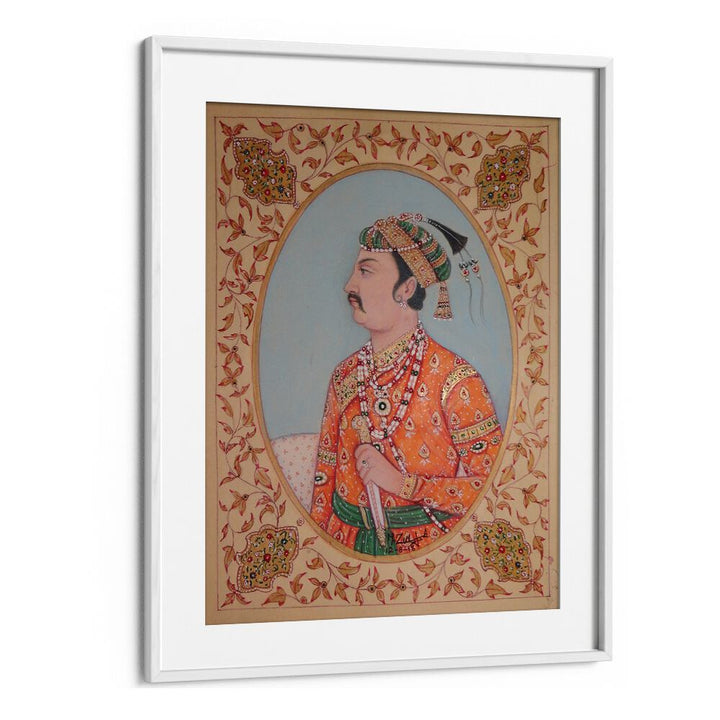 Stunning MUGHAL KING JHANNGHIR, INDIAN ART PAINTINGS, showcasing Mughal heritage for your elegant decor.