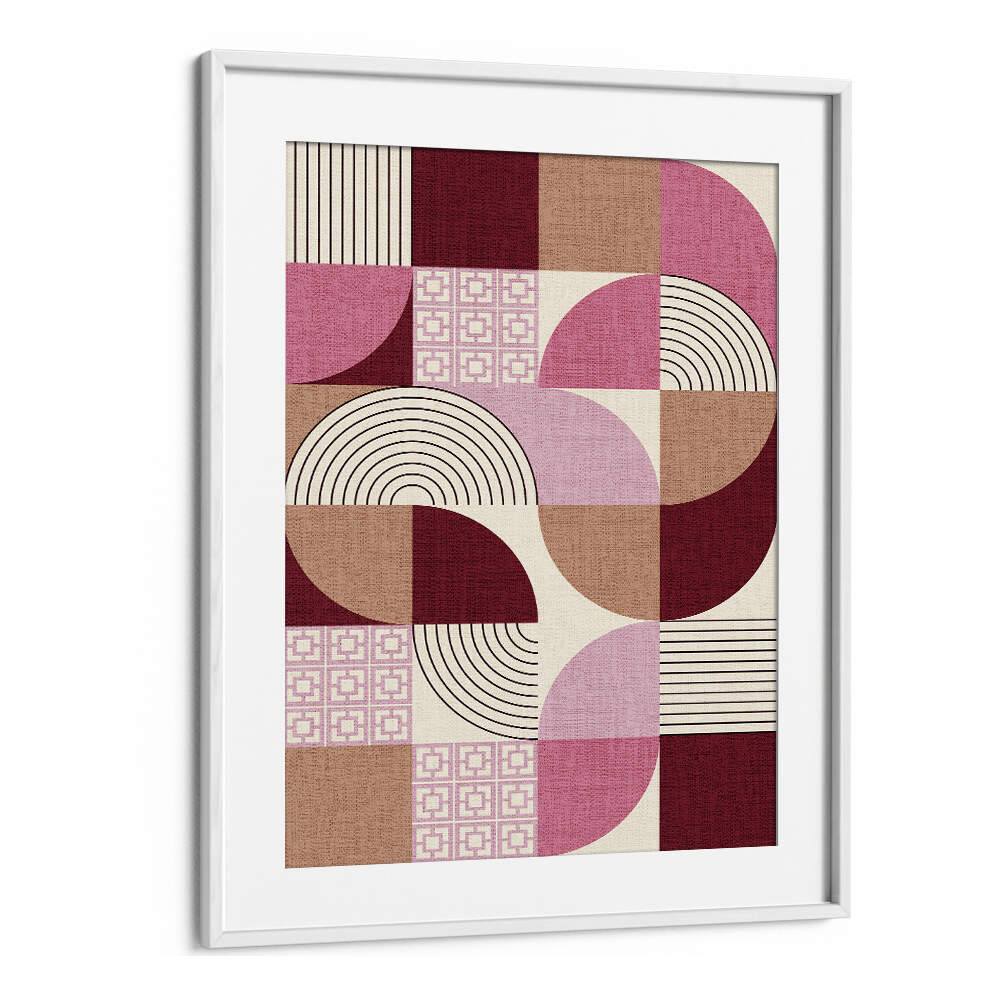 PALM SPRINGS DESERT SHAPES MAUVE , GEOMETRIC ART PRINTS