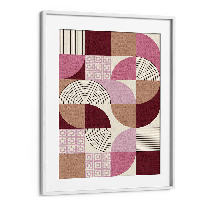 PALM SPRINGS DESERT SHAPES MAUVE , GEOMETRIC ART PRINTS