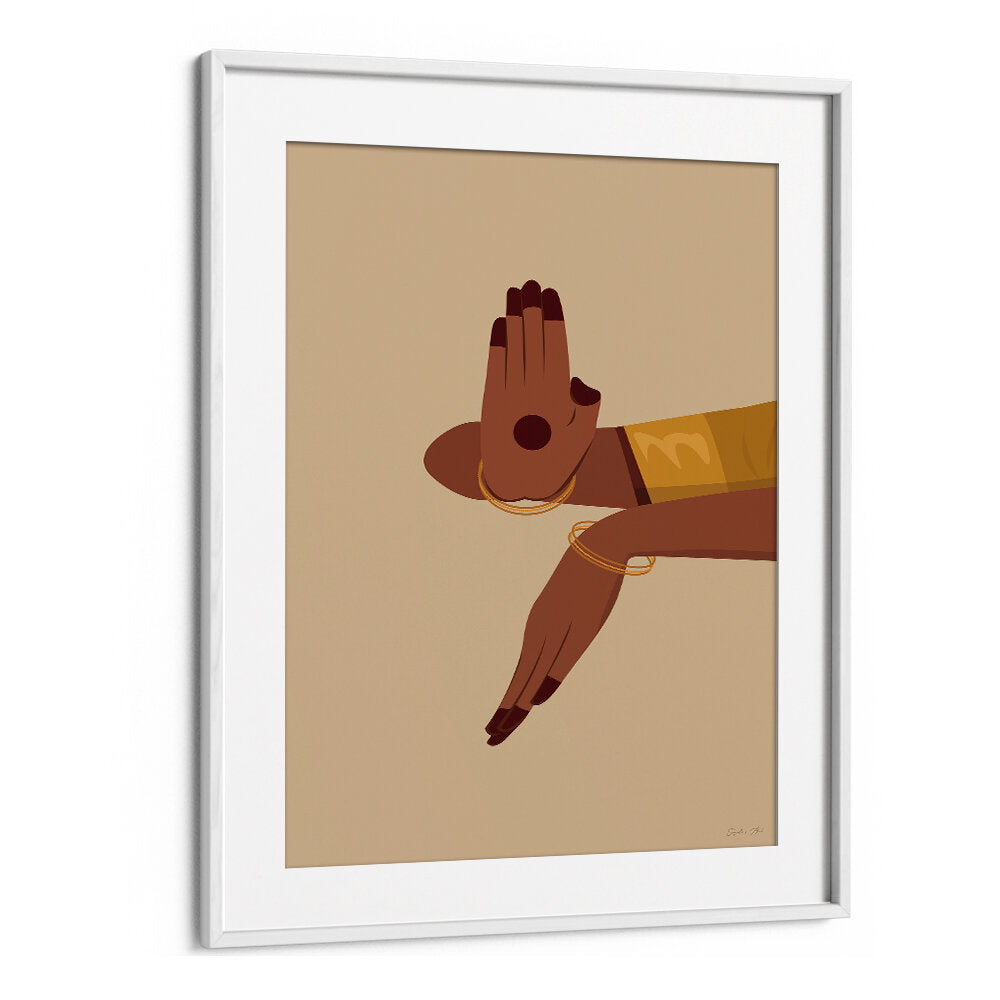 SACRED GESTURE , INDIAN ART PAINTINGS