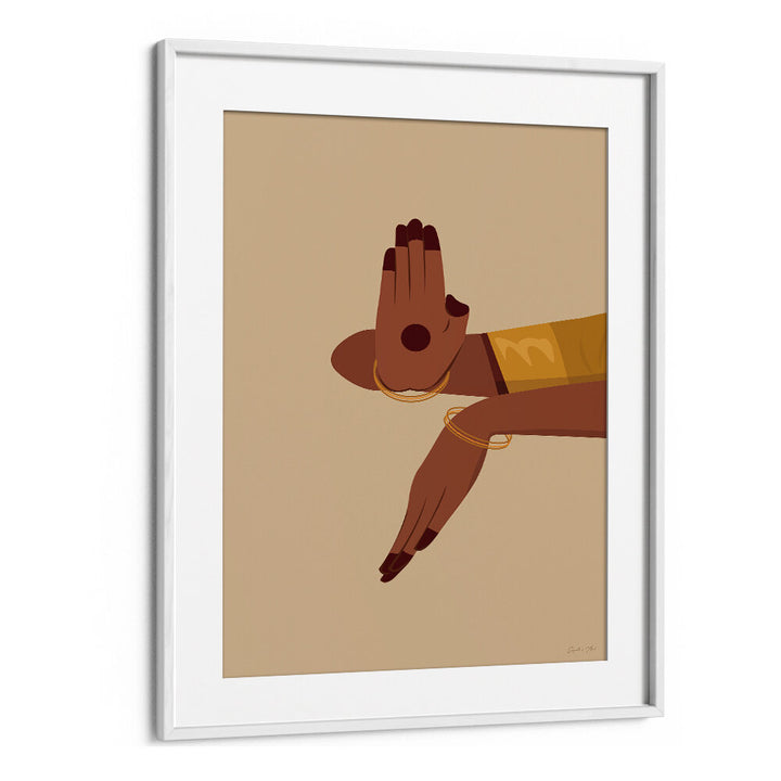 SACRED GESTURE , INDIAN ART PAINTINGS