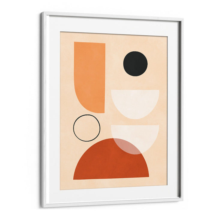 Bold and colorful SEMICIRCLES III, BOHO ART PAINTINGS, perfect for enhancing geometric creativity in any space.