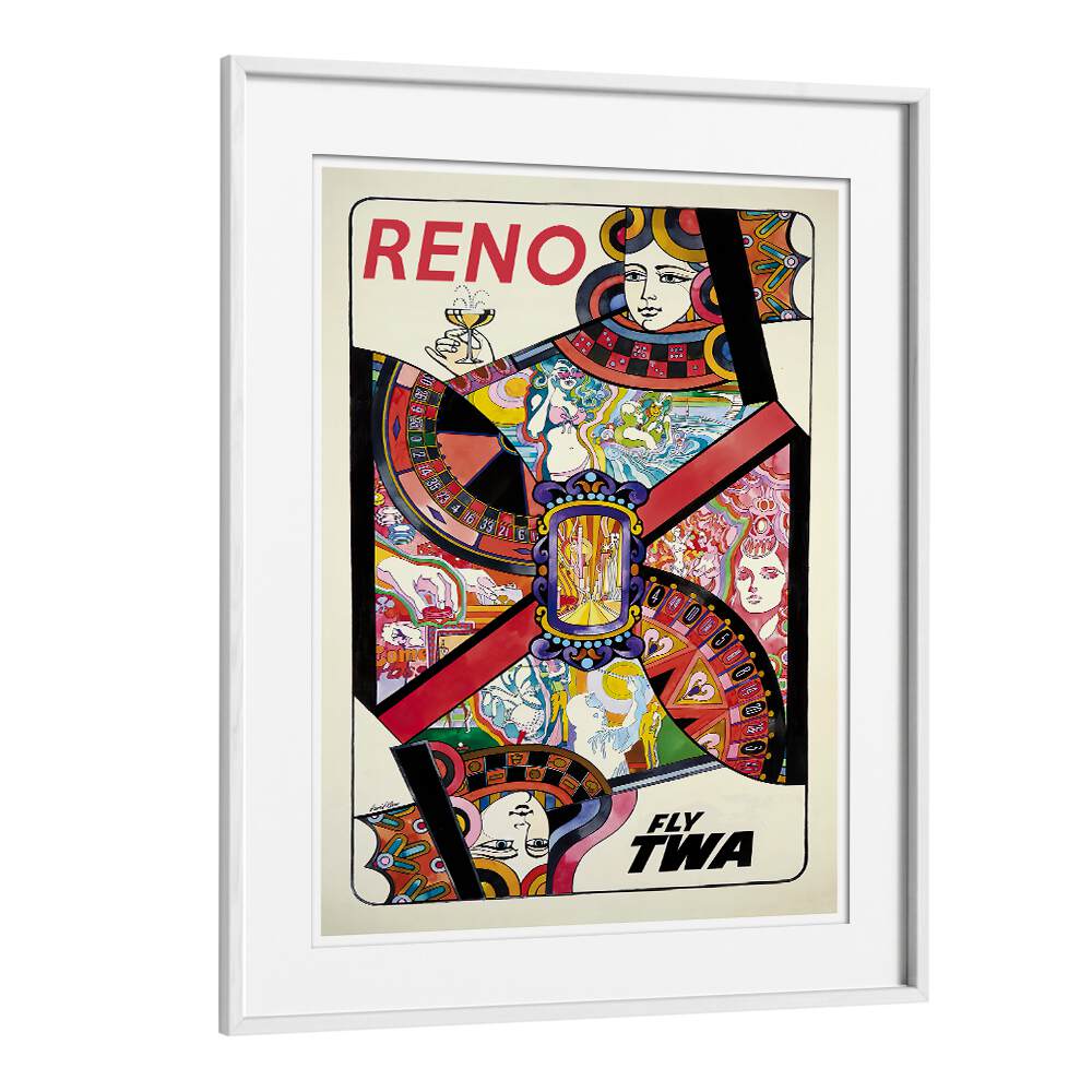 Stylish RENO, VINTAGE TRAVEL POSTERS featuring vibrant designs, perfect for adding charm to any living space.