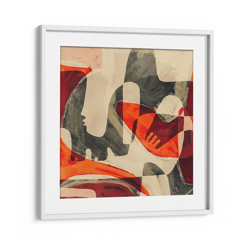 Stylish UNFOLDING III, BOHO ART PAINTINGS featuring vibrant colors and abstract shapes, perfect for modern decor.