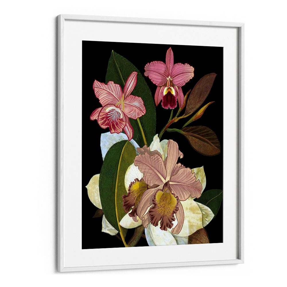 Elegant ORCHIDS II, FLORAL FLOWER PAINTINGS showcase vibrant blooms, perfect for adding tranquility to your decor.