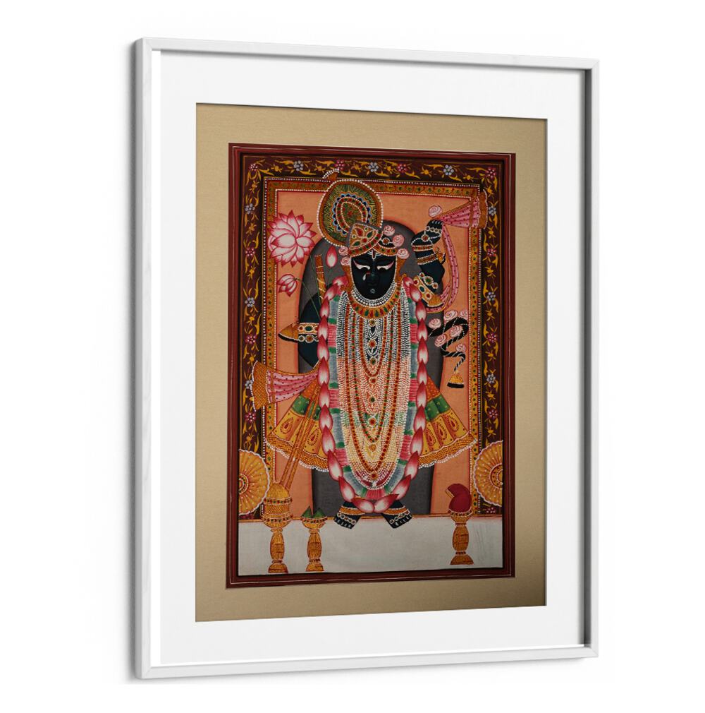 Exquisite SHRINATH JI II, INDIAN ART PAINTINGS, showcasing vibrant traditional artistry for your decor.