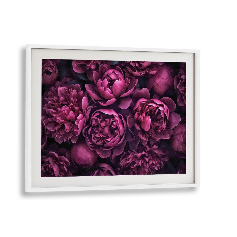 Elegant moody pink flowers in a stunning floral painting, perfect for enhancing your space with botanical beauty.