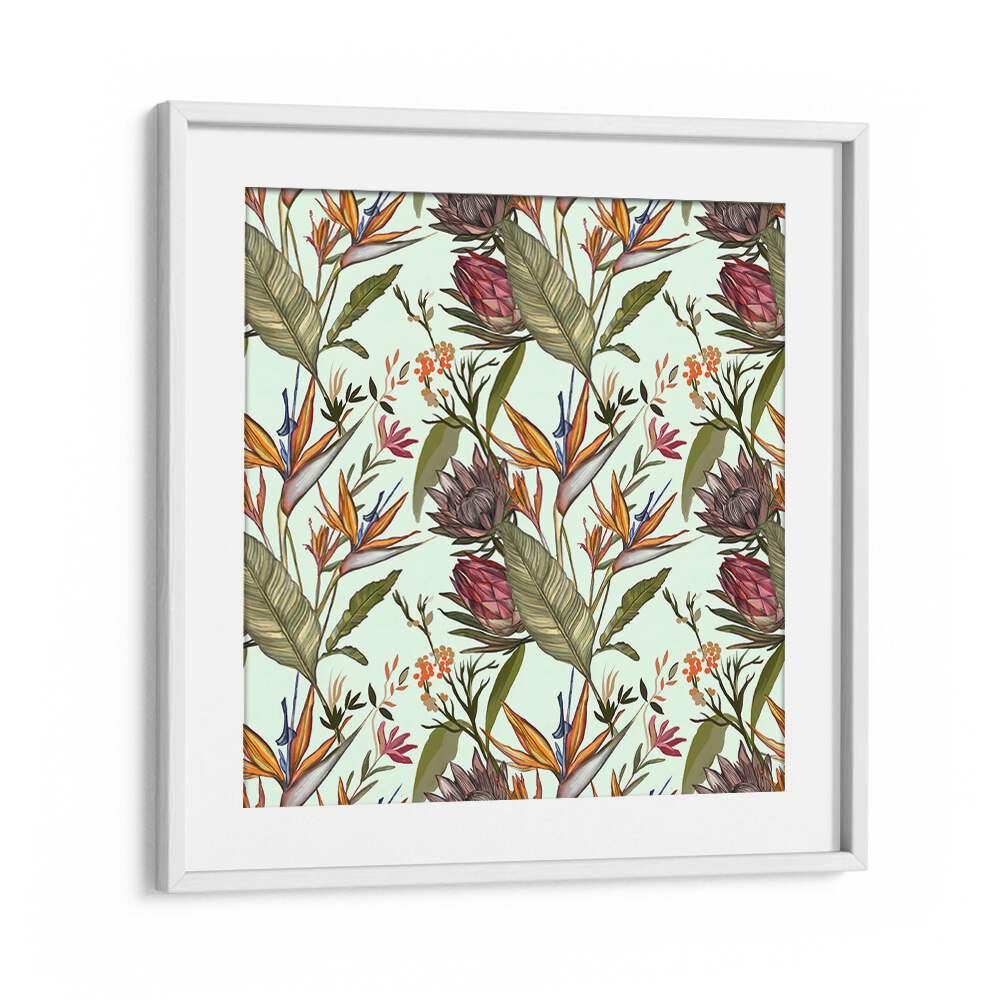 Vibrant SOLOS II, FLORAL FLOWER PAINTINGS showcasing intricate botanical designs, perfect for modern decor.