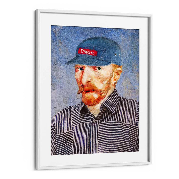Hipster Vincent altered art prints by Dikhotomy blend classic style with modern flair, perfect for art lovers.