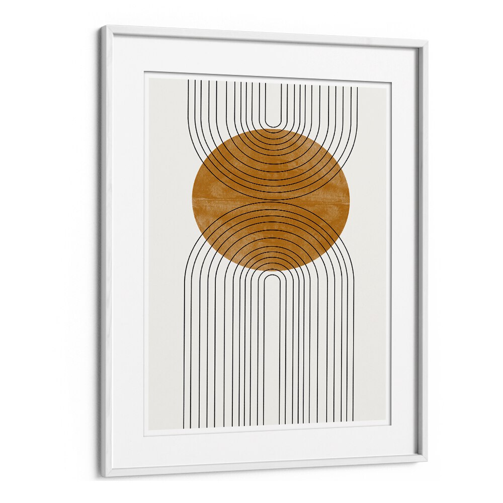 Elegant ABSTRACT FLOW, BOHO ART PAINTINGS from The Miuus Studio, featuring dynamic lines and warm tones for your decor.