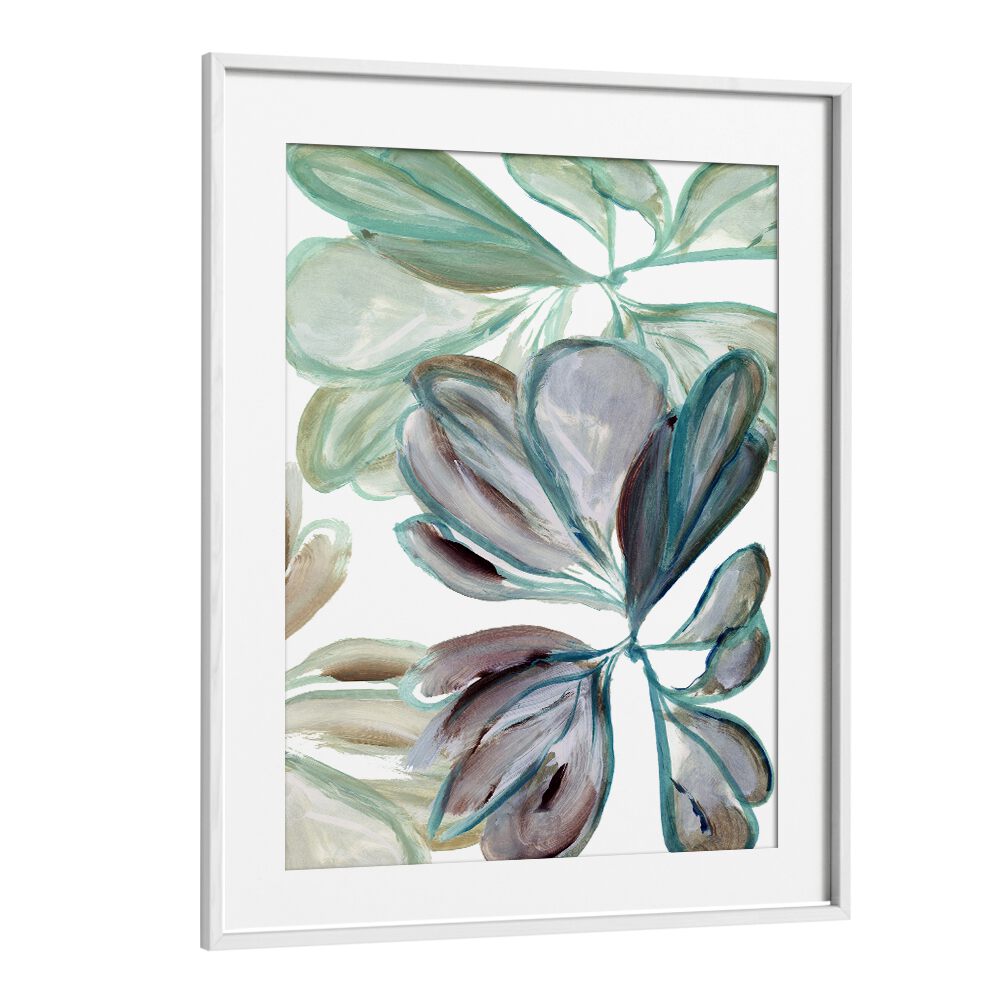 Vibrant AQUA FLORAL I, FLORAL FLOWER PAINTINGS showcase exquisite brushstrokes for stunning wall decor.