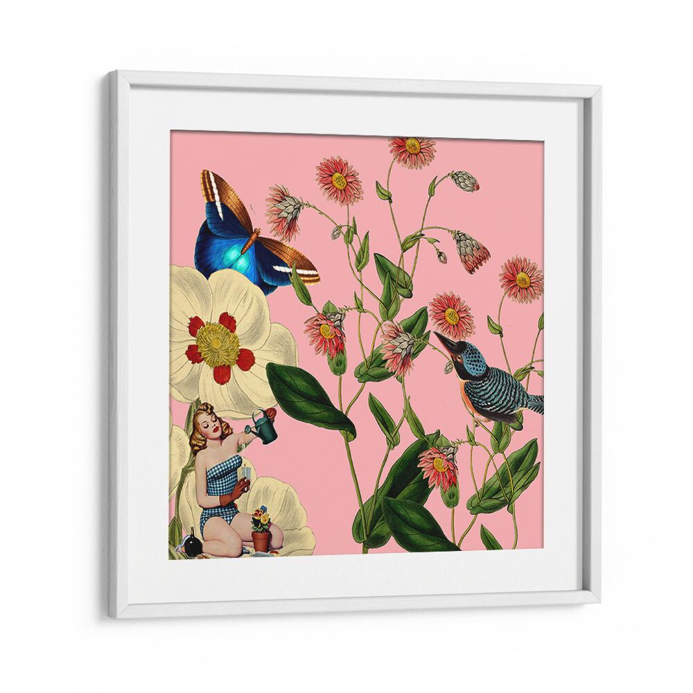 Vibrant BIG FLOWER DREAM, FLORAL FLOWER PAINTINGS showcasing colorful blooms and butterflies to brighten your space.